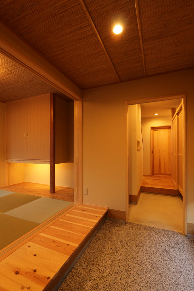 和室が迎える玄関