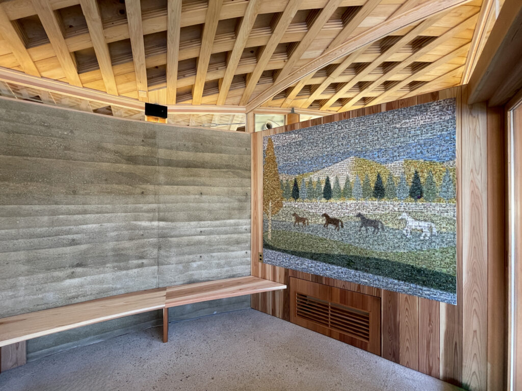 メタセコイアと馬の森